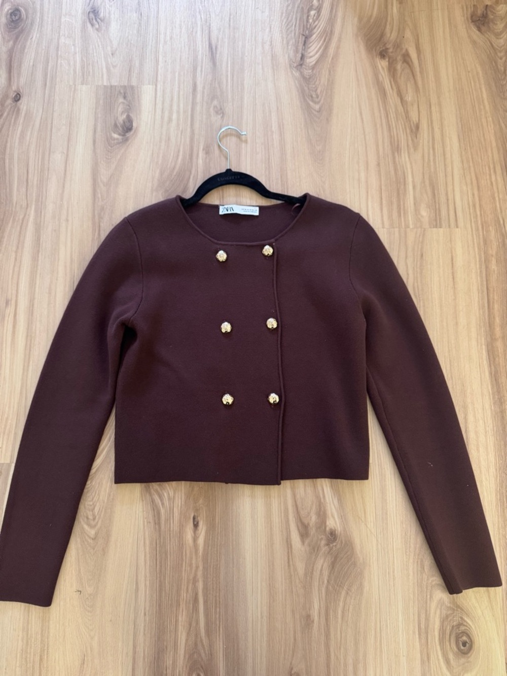 Zara Brown Knit Two-Piece Skirt Set - Picture 4 of 7
